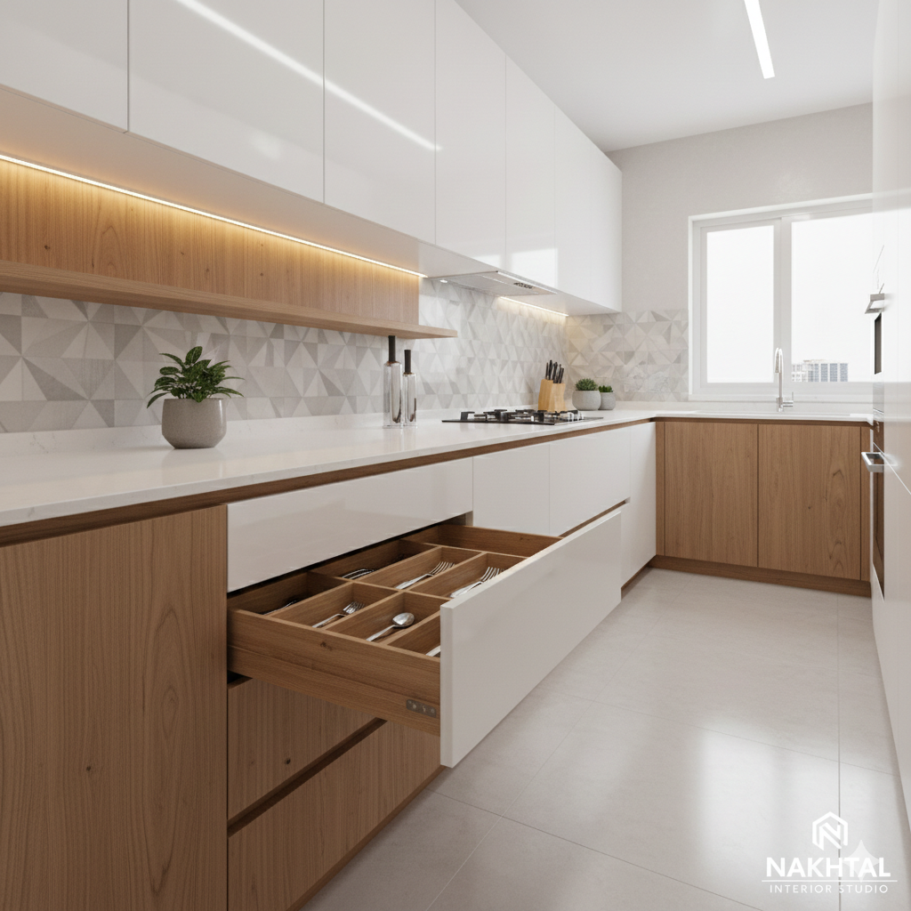 Modular Kitchen Furniture Manufacturer in Pune — Custom Kitchen by Nakhtal Furniture